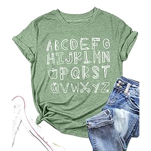 Teacher Shirt Women Teaching Tshirt...