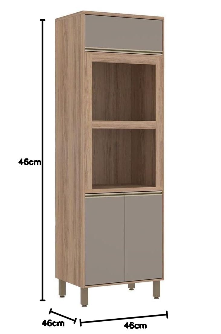 Torre Quente Luciane Yara 2 Nichos para Forno 3 Portas 1317
