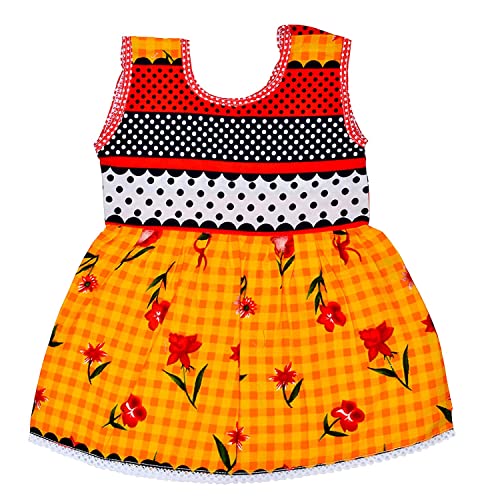 Image of BREEZEWAY Baby Girl's Button Frock (Pack of 5)