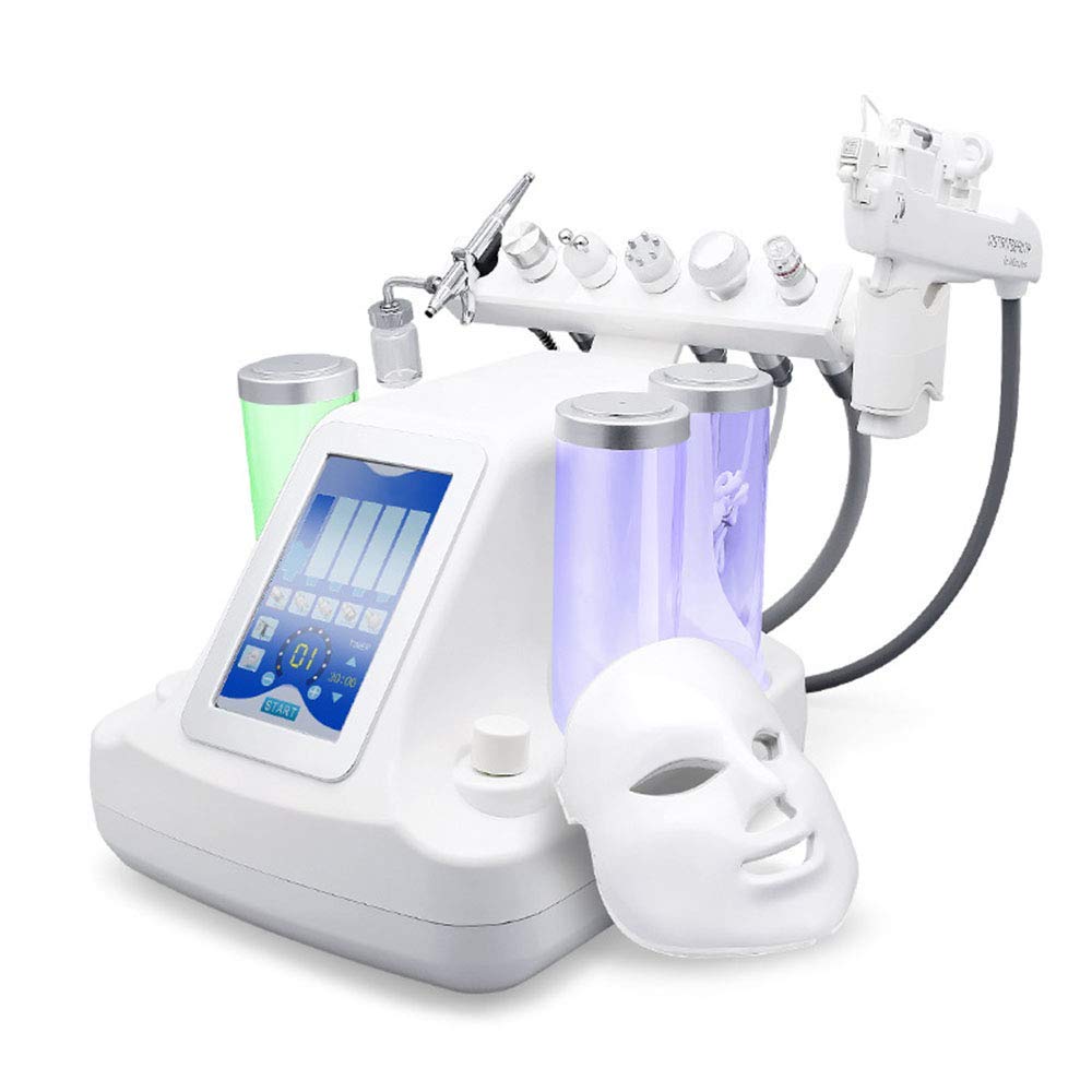 Multifunctional Hydrogen Oxygen Facial Machine, 8 in 1 Vacuum Face Cleaning Hydro Oxygen Jet Peel Machine Hydro-Dermabrasion Facial Sprayer