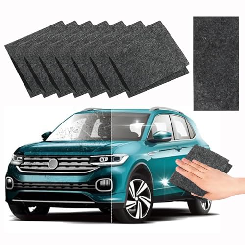 8 Piezas Nano Sparkle Cloth,Nano Magic Cloth,Paño Reparador Arañazos Coche para Eliminar Arañazos y Cuidado de la Pintura del Coche,Compatible con Colores