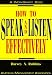 How to Speak and Listen Effectively (Worksmart)