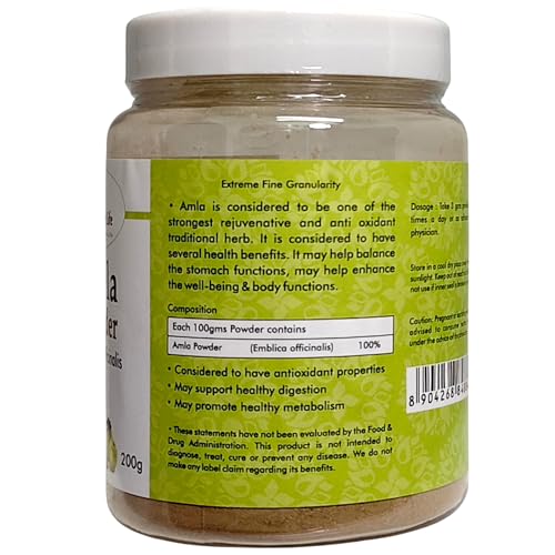 Image of Ayurvedic Life Amla Powder | for Hair, Skin & Immunity Support - 200 Gm