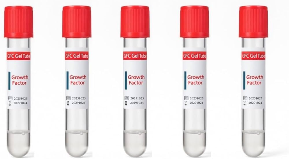 GFC Growth Factor Gel Tubes, Laboratory Test Collection Vials, Red Cap, Medical Grade, 5-Pack-image-6
