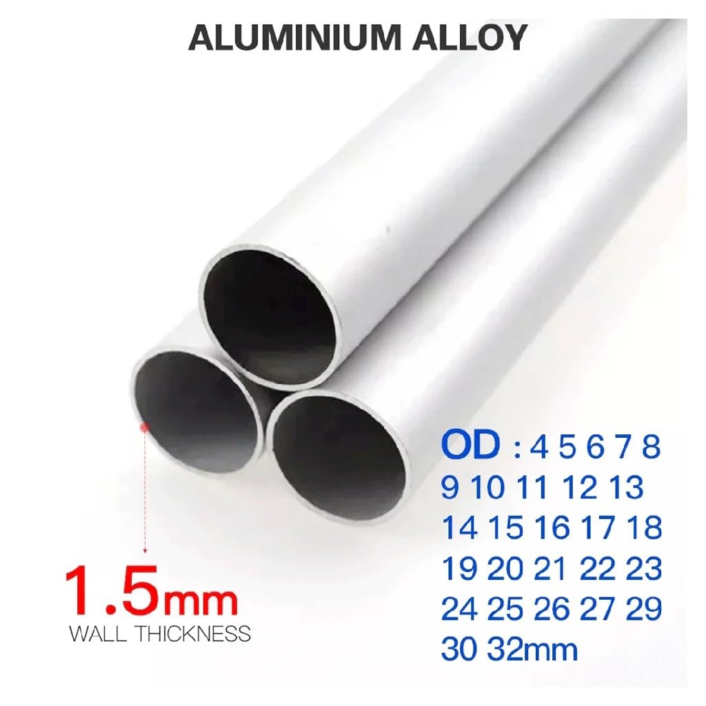 Tubo In Alluminio Spessore 2,5 Mm 7-60 Mm OD Drto 300 Mm 500 Mm Tubo Rotondo Lungo In Lega Di Alluminio 6063 - Foto 8