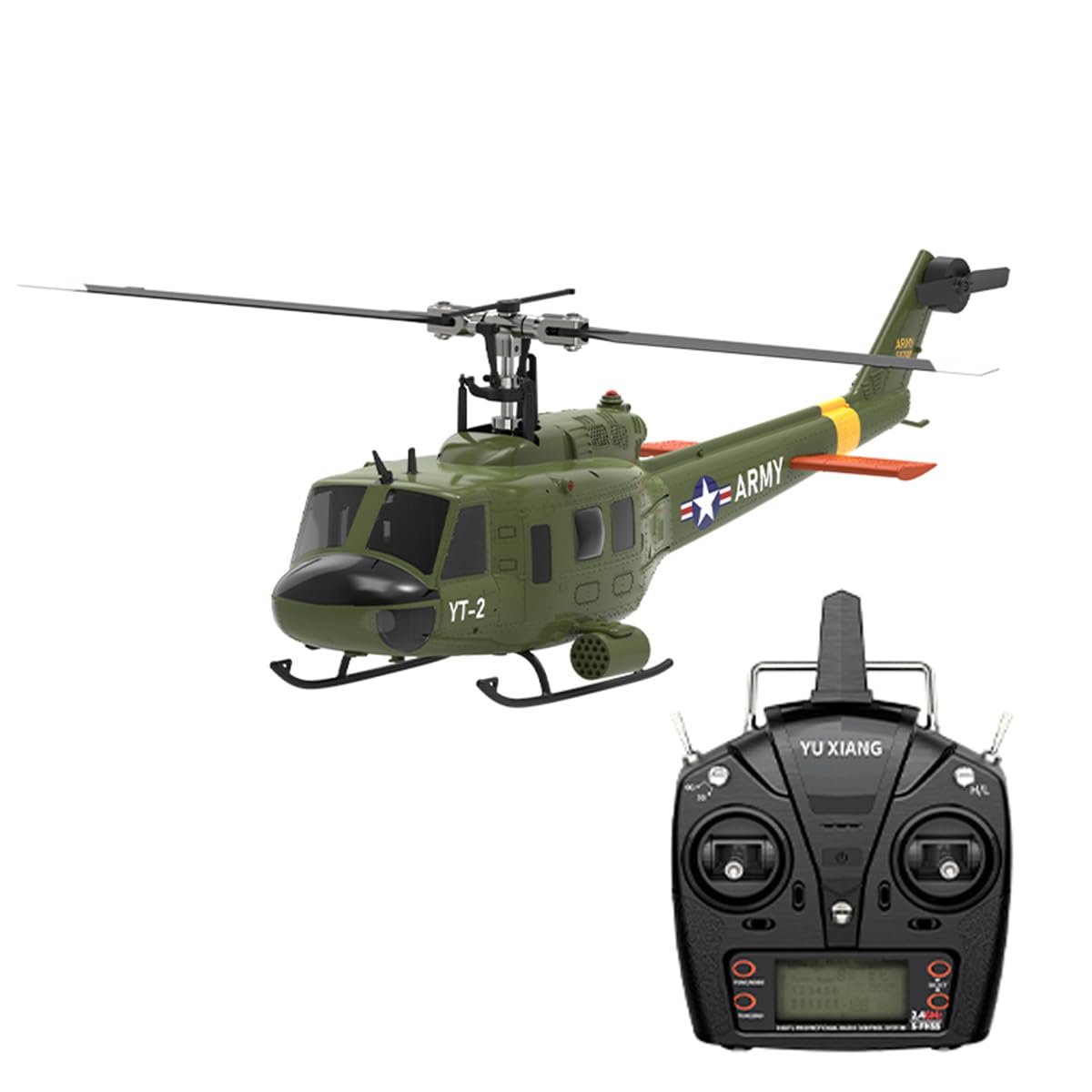 Amazon | mbbTEfs YU XIANG F07-V 1/34 スケールヘリコプター、UH-1