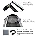 Millennial Essentials Sun Visor Hat Cap UV Protection - Premium Adjustable Solar Headband Face Shield (Black/Mirror)