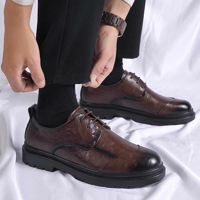 Business Oxford Shoes for Men Comfortable Fashion Dress Sneakers Men Premium Vegan Leather Casual Shoes Office Wedding Formal Modern Oxfords2