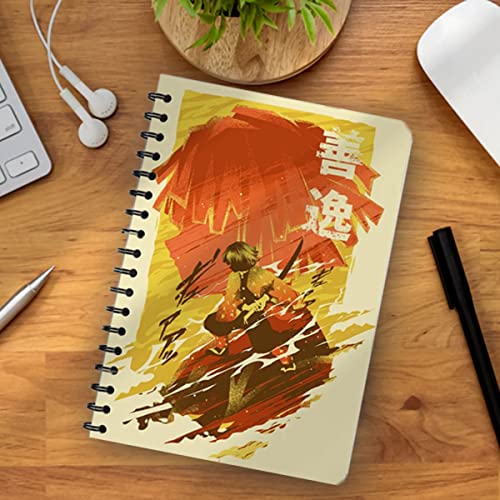 Image of ComicSense.xyz Demon Slayer Anime Sketchbook Thunder Breathing A5 Spiral Drawing Sketch book Unruled for Kids Students Gift