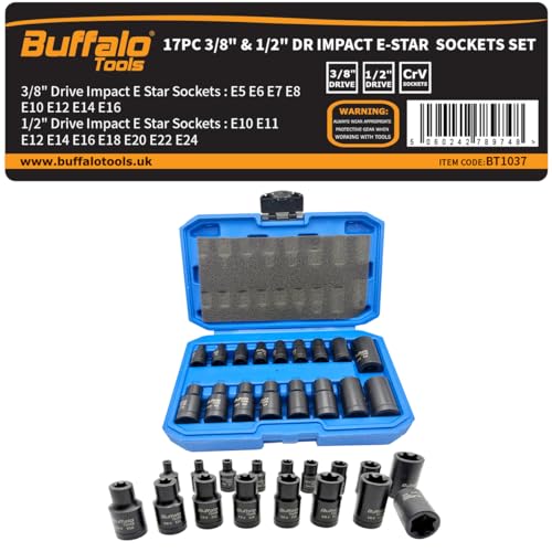 Douilles à impact E-Star E5-E24 pour débloquer les vis TRX externe grippées - 2