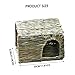 AwnsIMfreien Bunny Bed, Bunny House Rabbit Cage Pet Folding Grass House Rabbit Hamster Hedgehog Guinea Pig Handmade Straw Woven Nest (Small, 30 x 20 x 20cm), Hideout