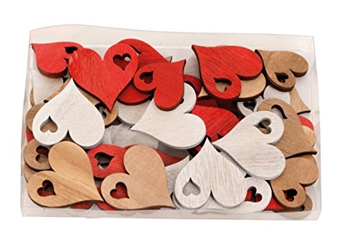 300 Stuks Kleine Houten Hartjes, Mini Hartjes voor Decoratie, Versieringen, Houten Schijven, Doe-Het-Zelf Handwerk