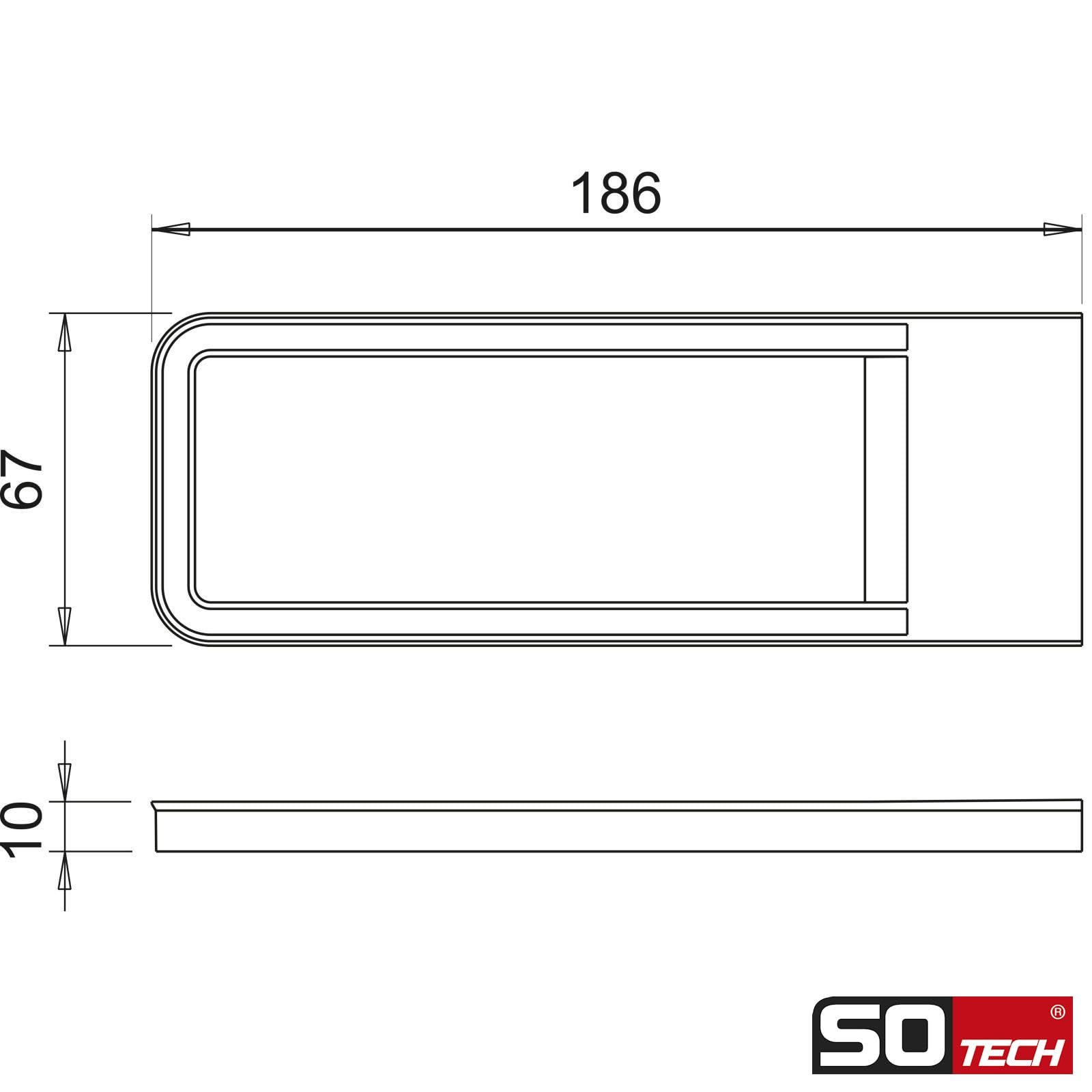 SOTECH 3er Set LED Möbelleuchte GIULIA III inkl. Trafo & Verteiler Edelstahloptik, 3000K warmweiß, 12V, 5W Unterbauleuchte Schrankleuchte Vitrinenbeleuchtung