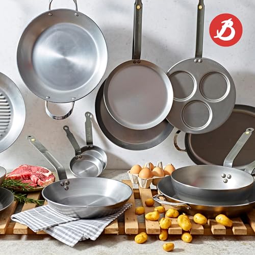 Foto von de Buyer - Crêpe-Pfanne MINERAL B aus Eisenstahl - 30 cm - 5615.30, Silber