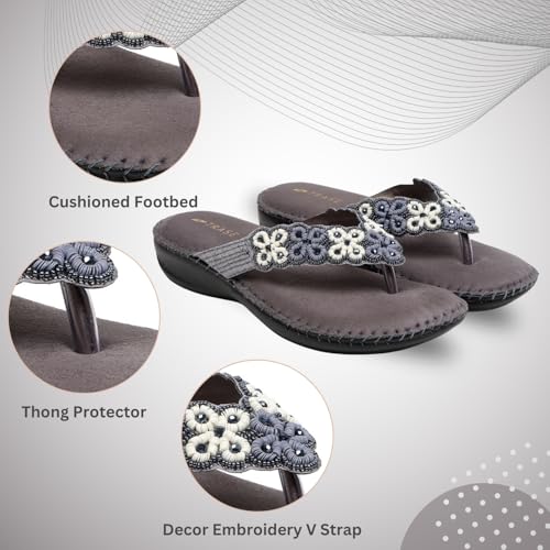 Image of TRASE Ortho Slippers For Women | Slippers For Woman | Lightweight, Comfortable And Stylish Women Slippers | Flats | Soft Women Footwear | Trendy Ladies Chappal | Orthopedic Slippers
