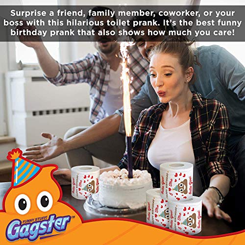 Rouleau De Papier Toilette Humoristique Happy Birthday Avec Inscription I Love The Poop Outta You 3 Plis Papier De Soie Pour Salle De Bain Idee Cadeau Unique Pour Homme Circulaire En Ligne