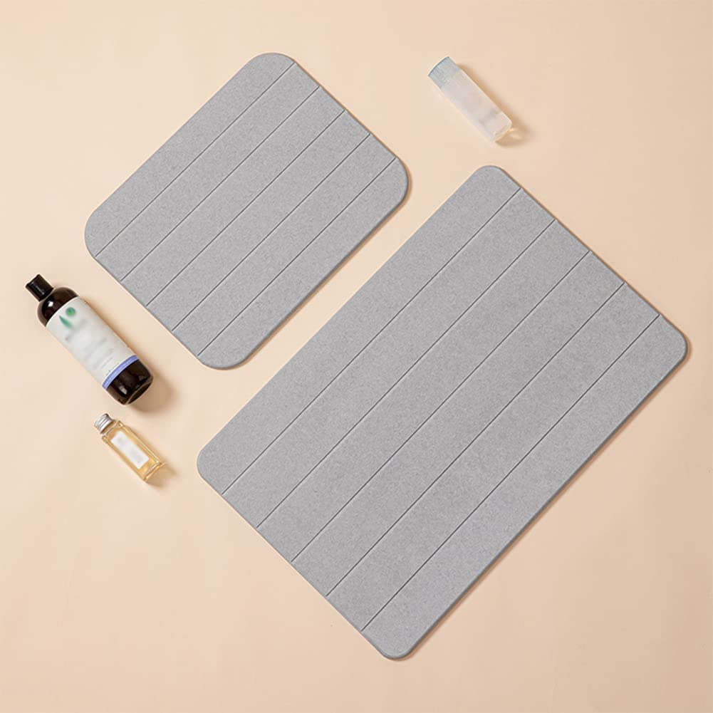Tapis de bain en pierre de diatomée - Séchage rapide - Antidérapant - Pour cuisine et salle de bain - Sûr et respectueux de l'environnement