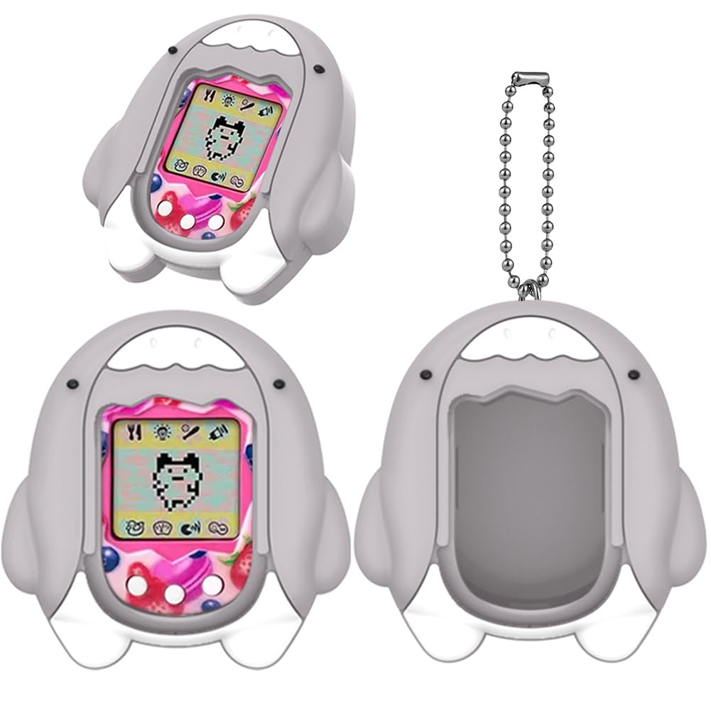 Fiorky Silicone Case Replacement for Tamagotchi Original , Silicone Cover Case Shockproof Anti-Scratch Protective Sleeve Skin with Lanyard for Tamagotchi Original Virtual Pet Game Machine