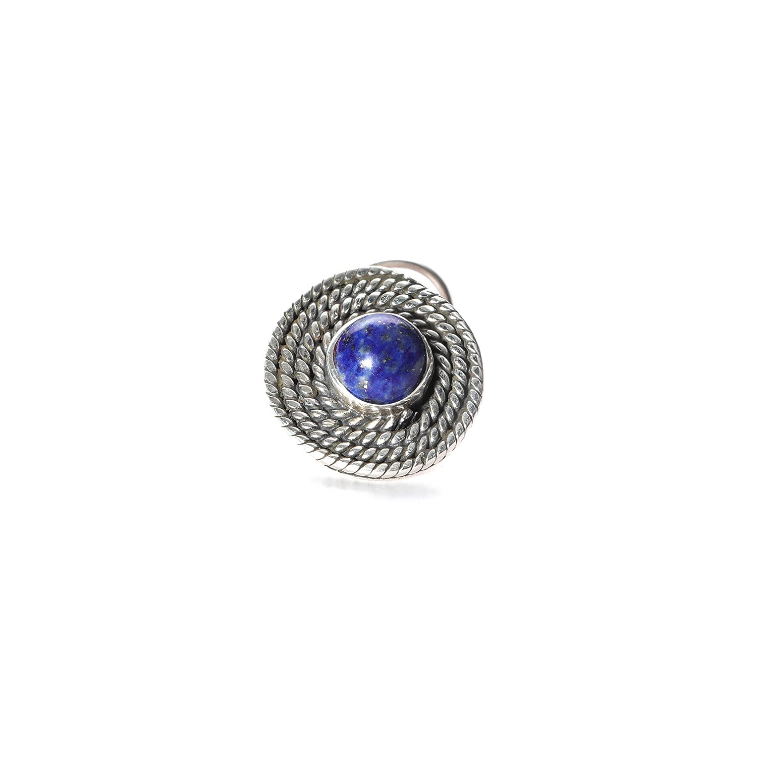 JSAJ LAPIS LAZULI STONE WIRE NOSE PIN 925 STERLING SILVER NOSE PIN FOR GIRLS AND WOMENS (B092SNMPPX) Amazon Price History, Amazon Price Tracker