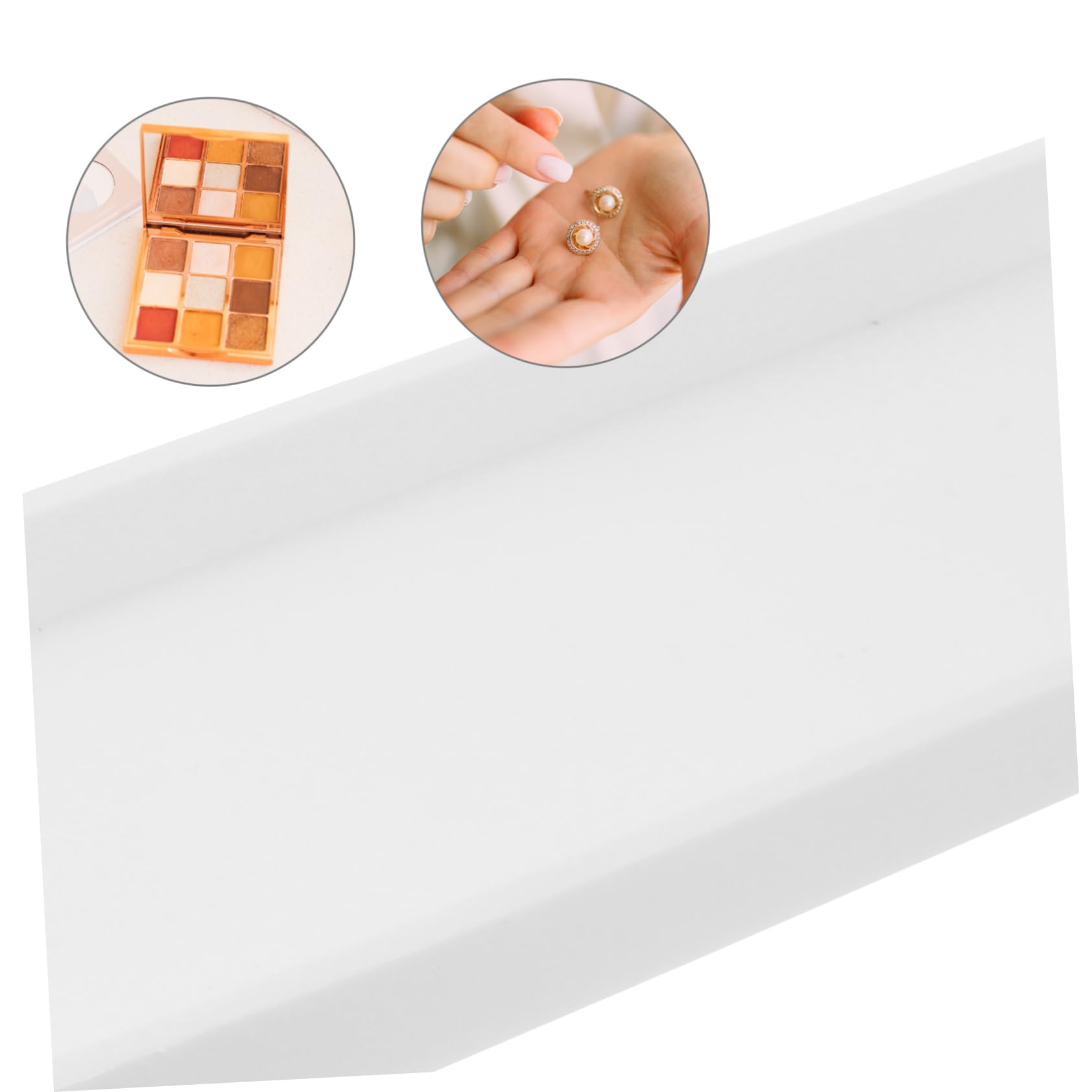 Vassoio di Raccolta in Silicone Bianco Rettangolare Grande