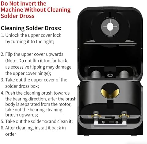 Electric Soldering Iron Tip Cleaner, Three-Speed Control, Multi-Functional Automatic Sensing, Suitable for Small Brass Soldering Iron Tips.