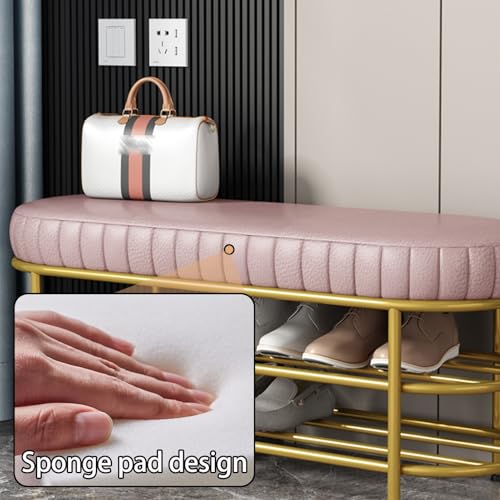 Banc de rangement multifonction doté de deux niveaux de stockage pour chaussures - 7