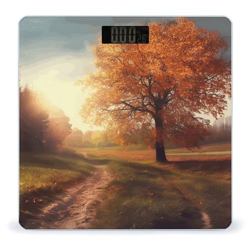 Báscula Digital de Baño con Vidrio Templado y Pantalla LCD miniatura 1