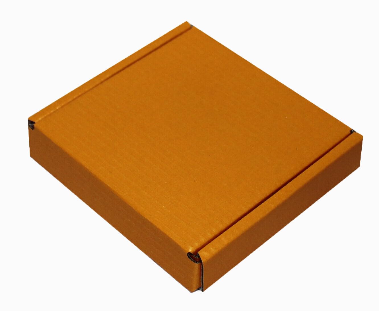 MEG4TEC 100 Pack Shipping Coloured Boxes Cardboard Large Letter PIP Mailing Gift Box (Orange, MINI C7 (10cm x 10cm x 2cm))