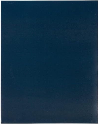 Miniatura 4 de LUXPaper Carpetas de presentación de 9 x 12 pulgadas, dos bolsillos estándar, azul marino, brillante, azul, paquete de 25, perfectas para temporada
