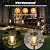 Adecorty Solar Pathway Lights Outdoor 4 Pack Solar Lights Outdoor Waterproof Super Bright Filament LED Mesh Metal Outside Path Lawn Patio Walkway Yard Garden Decor, Gifts for Mother's Day