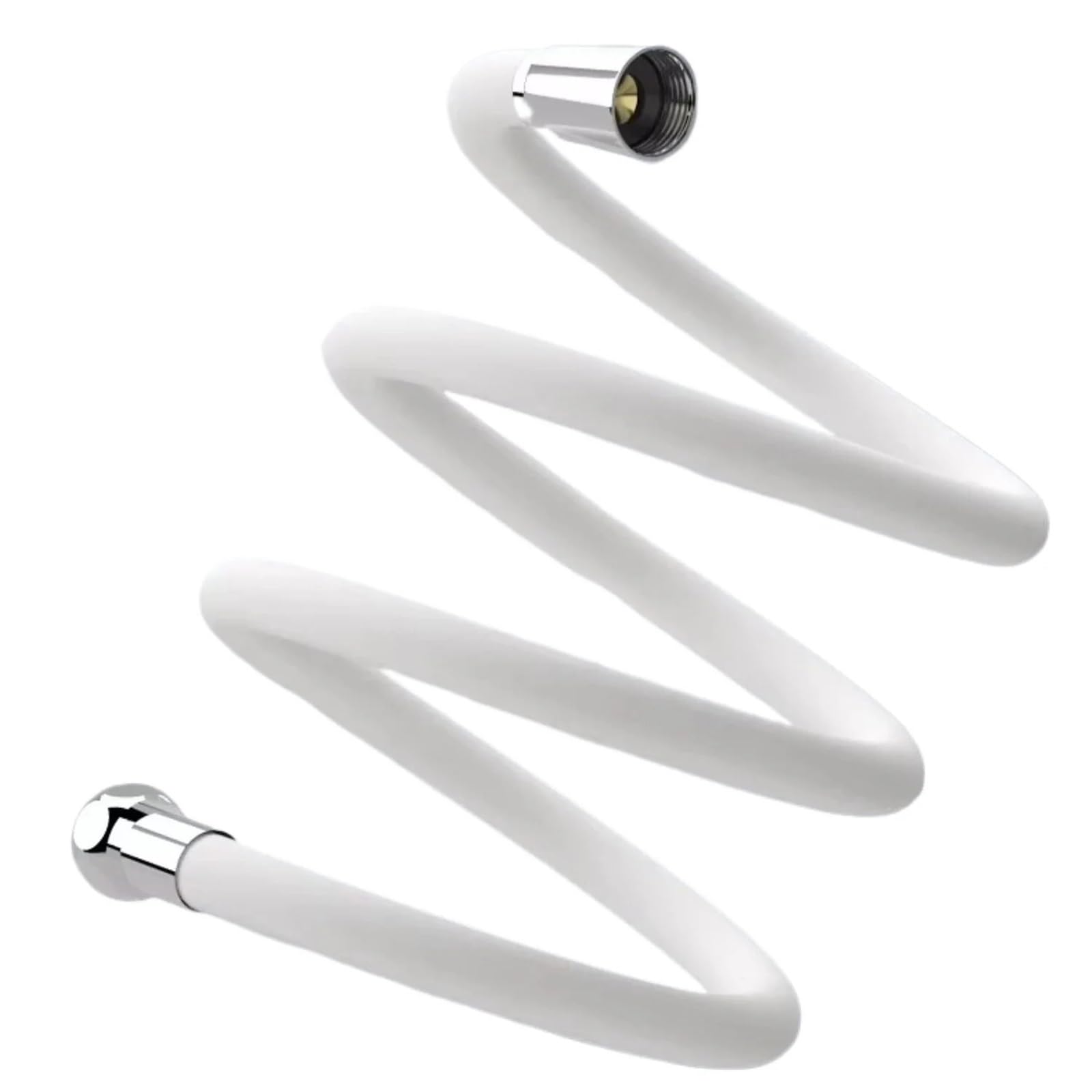 Tubo Doccia Tubo doccia flessibile in silicone da 1,5/2 m | Raccordi for rubinetteria da bagno con tubo flessibile ad alta pressione prolungato anti-attorcigliamento(Black,150cm)