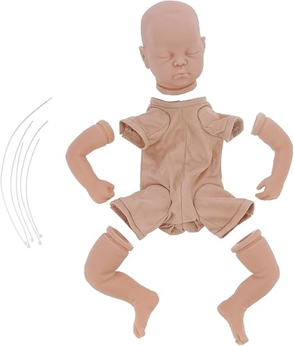 Miniatura 1 de Muñeca Reborn, kit de muñeca Reborn de simulación de 19 pulgadas, accesorios para muñecas de bebé, sin pintar, kit de muñecas de bebé Reborn con