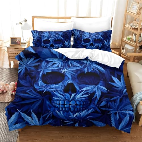 Housse couette 140x200 douce pour lit simple avec 2 taies 65x65 - 2