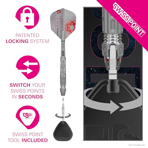 Dardos para diana de acero Target Darts Star Wars con cañas Pro Grip 3