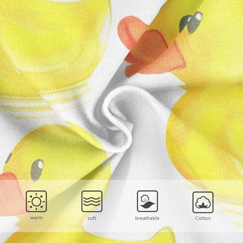 Cute Yellow Ducks Watercolor Little Girl Panties Toddler Underwear Custom Cotton Designer Kids Briefs Undies 2t3