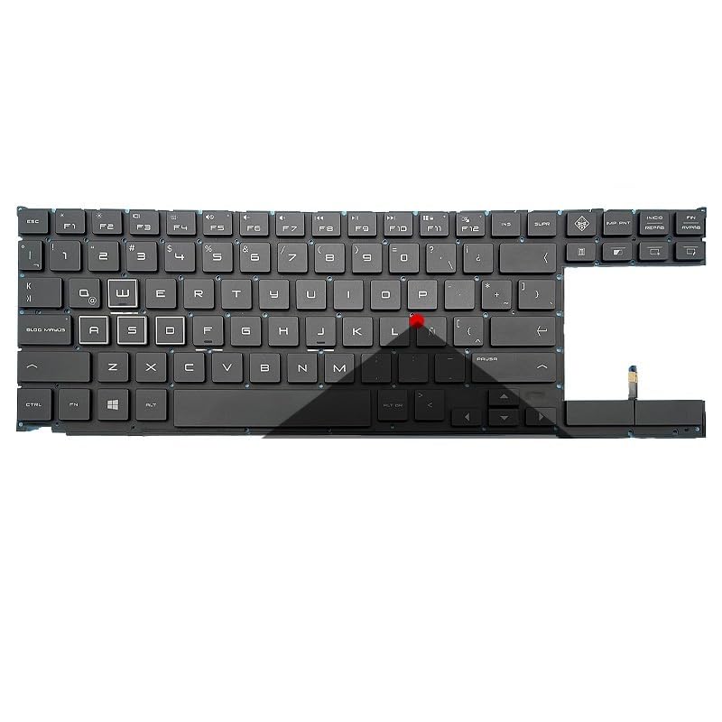 Clavier russe pour HP OMEN X 15-DG avec rétroéclairage RGB AZERTY
