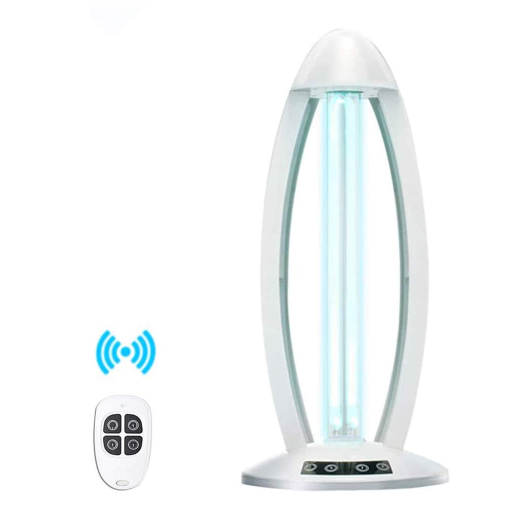 UV Sterilizer Light, Ozone Germicidal Lamp with Remote Control, Anti-Bacterial Rate 99.9%, for Parlor, Bathroom, Kitchen, Office, Dog Cat Pets,Ozone