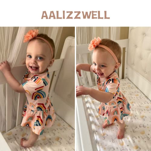 Aalizzwell Newborn Infant Baby Girls Bodysuit Dress3