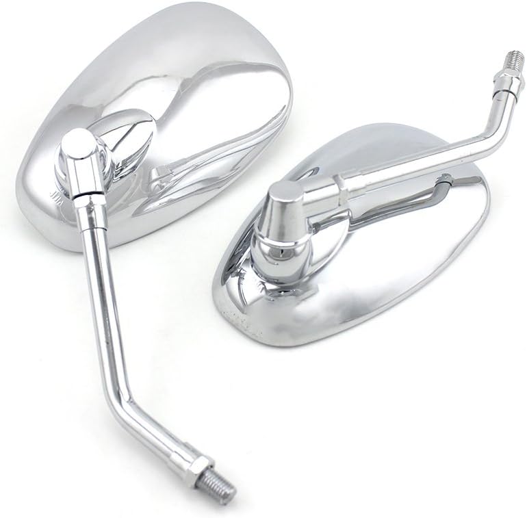 Universal 10mm Chrome Motorcycle Rear View Side Mirrors Handle Bar Bar End Motorcycle Mirrors