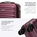 Imagen de WITTCHEN Skyspeed Line Maleta Mediana rígida ABS con Ruedas Trolley de Viaje Cerradura de combinación Asa telescópica 4 Ruedas Granate Ryanair