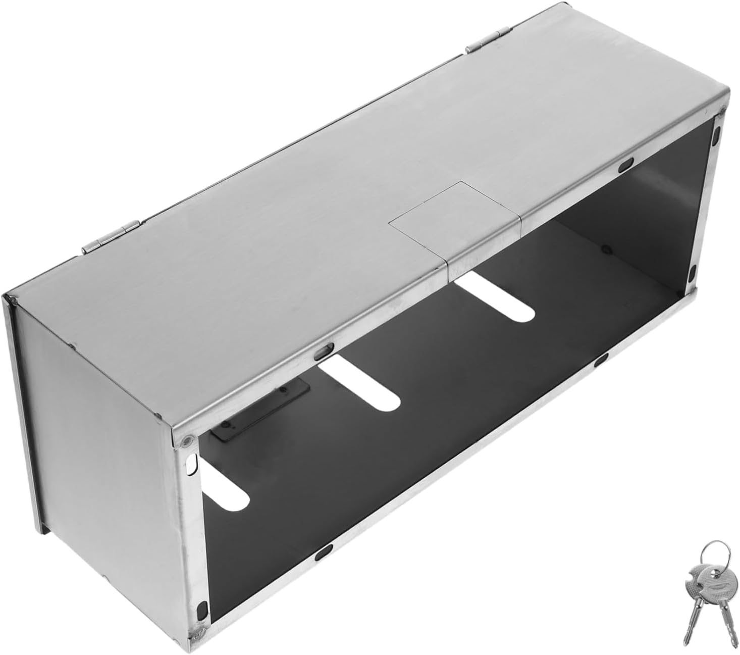 Stainless Steel Type Outdoor Socket Cover Theft Electrical Outlet Protector Durable Switch Box for Homes Offices Sleek Design for Enhanced Aesthetic