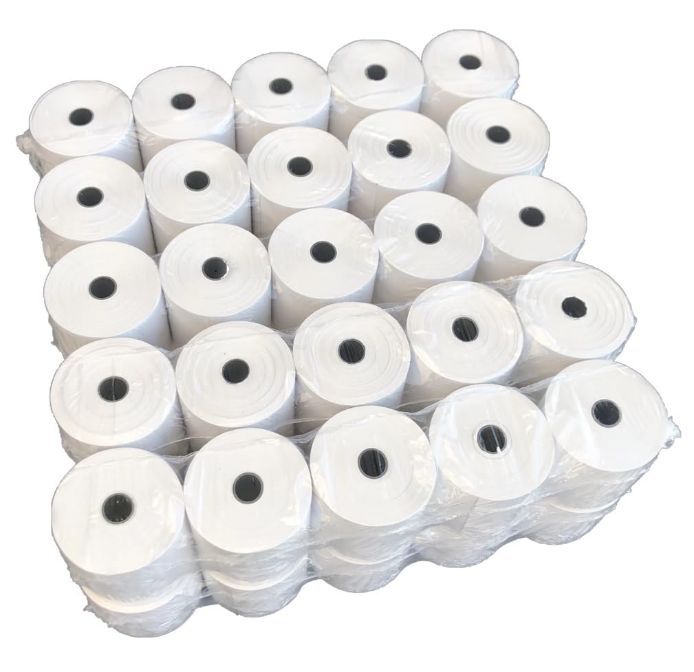 50 Thermorollen 80mm x 25m x 12mm - Thermo Kassenrollen 80/25/12