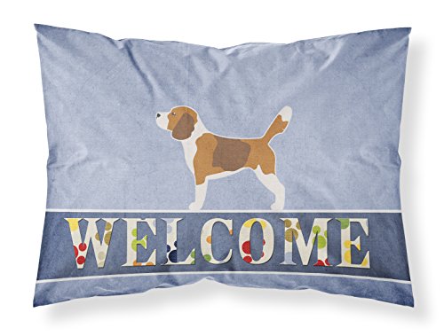 Taie d'oreiller Beagle Bienvenue idée cadeau originale maison