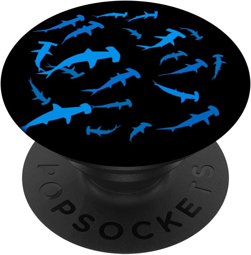 Hammerhead Shark Under Ocean Design PopSockets Adhesive PopGrip