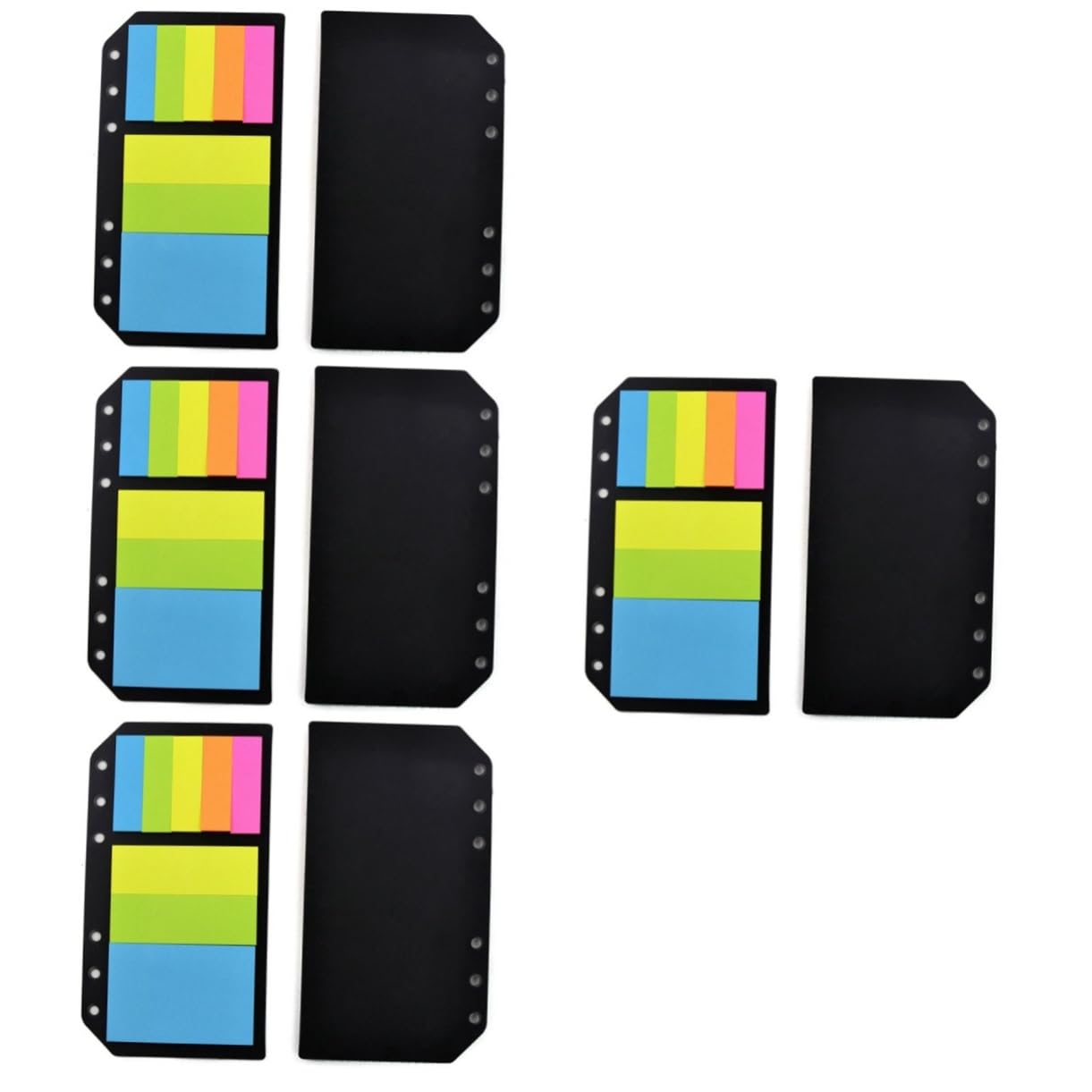 SHINEOFI 4piezas Marcadores De Páginas Adhesivos Multi-función Pestañas Autoadhesivas Para y Escritura Accesorios De y De Pestañas Portátiles