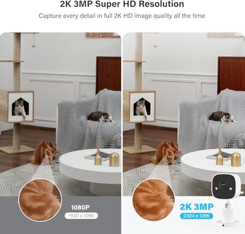 Image of Jennov 2K WiFi Security Camera Indoor /Outdoor, 5G /2.4Ghz Home Cameras