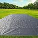 Large Pe Waterproof Tent Footprint Mat, 129.9 X 129.9 Octagonal Camping Tarp with Tie Strings for Easy Setup, Perfect for Outdoor Adventures and Large Tents