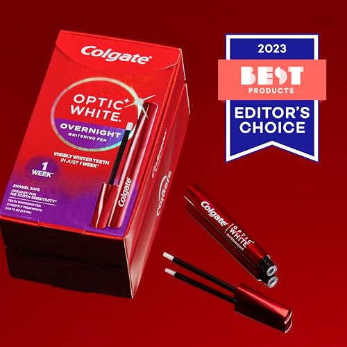 Colgate Optic White Overnight Teeth Whitening Pen, Teeth Stain Remover to Whiten Teeth, 35 Nightly Treatments - Thumbnail 4