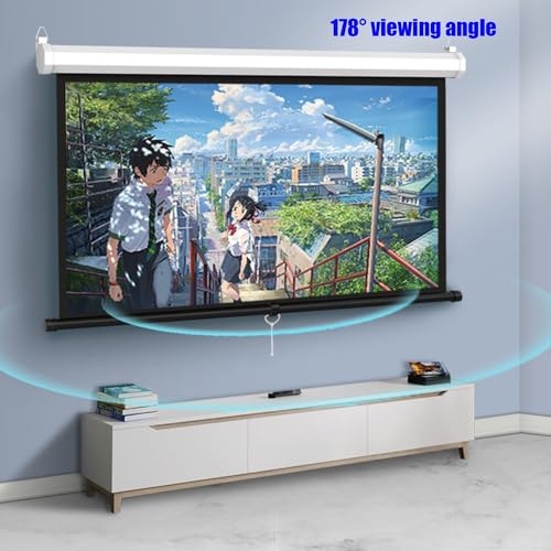 Pantalla Manual Retráctil 72" 4:3 Proyector miniatura 3