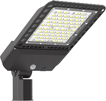 300W LED Parking Lot Light Outdoor with Slip Fitter Mount,Dusk-to-Dawn,39000LM 5000K LED Shoebox Pole Mount Lights for Street Sports Driveway,IP65 Waterproof,ETL Listed1pack